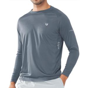 image:imageNORTHYARD Mens Sun Protection Shirts UPF 50 Long Sleeve Swim Rash Guard Shirt Running Workout Athletic Hiking UV FishingCloud