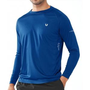 image:imageNORTHYARD Mens Sun Protection Shirts UPF 50 Long Sleeve Swim Rash Guard Shirt Running Workout Athletic Hiking UV FishingRoyalblue