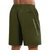 image:imageNORTHYARD Mens 7 Athletic Running Shorts with Zipper Pockets Quick Dry Lightweight Workout Gym ShortArmy Green