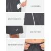 image:imageNORTHYARD Mens 7 Athletic Running Shorts with Zipper Pockets Quick Dry Lightweight Workout Gym ShortDark Grey