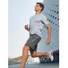 image:imageNORTHYARD Mens 7 Athletic Running Shorts with Zipper Pockets Quick Dry Lightweight Workout Gym ShortDark Grey