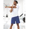 image:imageNORTHYARD Mens 7 Athletic Running Shorts with Zipper Pockets Quick Dry Lightweight Workout Gym ShortFederal Blue