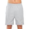 image:imageNORTHYARD Mens 7 Athletic Running Shorts with Zipper Pockets Quick Dry Lightweight Workout Gym ShortLight Grey