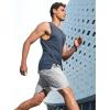 image:imageNORTHYARD Mens 7 Athletic Running Shorts with Zipper Pockets Quick Dry Lightweight Workout Gym ShortLight Grey