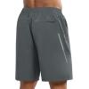 image:imageNORTHYARD Mens 7 Athletic Running Shorts with Zipper Pockets Quick Dry Lightweight Workout Gym ShortSmoke Grey