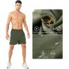 image:imageNORTHYARD Mens Athletic Running Shorts Gym Workout Shorts 7 9 5 Quick Dry Lightweight Sports Basketball Exercise TennisArmygreen