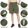 image:imageNORTHYARD Mens Athletic Running Shorts Gym Workout Shorts 7 9 5 Quick Dry Lightweight Sports Basketball Exercise TennisArmygreen