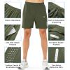 image:imageNORTHYARD Mens Athletic Running Shorts Gym Workout Shorts 7 9 5 Quick Dry Lightweight Sports Basketball Exercise TennisArmygreen