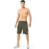 image:imageNORTHYARD Mens Athletic Running Shorts Gym Workout Shorts 7 9 5 Quick Dry Lightweight Sports Basketball Exercise TennisArmygreen