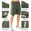 image:imageNORTHYARD Mens Athletic Running Shorts Gym Workout Shorts 7 9 5 Quick Dry Lightweight Sports Basketball Exercise TennisArmygreen