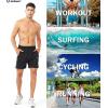 image:imageNORTHYARD Mens Athletic Running Shorts Gym Workout Shorts 7 9 5 Quick Dry Lightweight Sports Basketball Exercise TennisBlack
