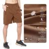 image:imageNORTHYARD Mens Athletic Running Shorts Gym Workout Shorts 7 9 5 Quick Dry Lightweight Sports Basketball Exercise TennisBrown