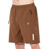 image:imageNORTHYARD Mens Athletic Running Shorts Gym Workout Shorts 7 9 5 Quick Dry Lightweight Sports Basketball Exercise TennisBrown