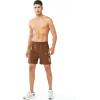 image:imageNORTHYARD Mens Athletic Running Shorts Gym Workout Shorts 7 9 5 Quick Dry Lightweight Sports Basketball Exercise TennisBrown