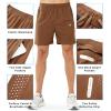 image:imageNORTHYARD Mens Athletic Running Shorts Gym Workout Shorts 7 9 5 Quick Dry Lightweight Sports Basketball Exercise TennisBrown