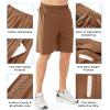 image:imageNORTHYARD Mens Athletic Running Shorts Gym Workout Shorts 7 9 5 Quick Dry Lightweight Sports Basketball Exercise TennisBrown