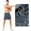 image:imageNORTHYARD Mens Athletic Running Shorts Gym Workout Shorts 7 9 5 Quick Dry Lightweight Sports Basketball Exercise TennisCoolgrey