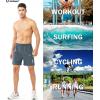 image:imageNORTHYARD Mens Athletic Running Shorts Gym Workout Shorts 7 9 5 Quick Dry Lightweight Sports Basketball Exercise TennisCoolgrey