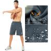 image:imageNORTHYARD Mens Athletic Running Shorts Gym Workout Shorts 7 9 5 Quick Dry Lightweight Sports Basketball Exercise TennisCoolgrey
