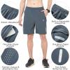 image:imageNORTHYARD Mens Athletic Running Shorts Gym Workout Shorts 7 9 5 Quick Dry Lightweight Sports Basketball Exercise TennisCoolgrey