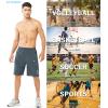 image:imageNORTHYARD Mens Athletic Running Shorts Gym Workout Shorts 7 9 5 Quick Dry Lightweight Sports Basketball Exercise TennisCoolgrey