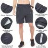 image:imageNORTHYARD Mens Athletic Running Shorts Gym Workout Shorts 7 9 5 Quick Dry Lightweight Sports Basketball Exercise TennisDarkgrey