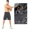 image:imageNORTHYARD Mens Athletic Running Shorts Gym Workout Shorts 7 9 5 Quick Dry Lightweight Sports Basketball Exercise TennisDarkgrey