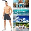 image:imageNORTHYARD Mens Athletic Running Shorts Gym Workout Shorts 7 9 5 Quick Dry Lightweight Sports Basketball Exercise TennisDarkgrey