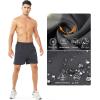 image:imageNORTHYARD Mens Athletic Running Shorts Gym Workout Shorts 7 9 5 Quick Dry Lightweight Sports Basketball Exercise TennisDarkgrey