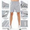 image:imageNORTHYARD Mens Athletic Running Shorts Gym Workout Shorts 7 9 5 Quick Dry Lightweight Sports Basketball Exercise TennisGrey