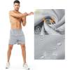 image:imageNORTHYARD Mens Athletic Running Shorts Gym Workout Shorts 7 9 5 Quick Dry Lightweight Sports Basketball Exercise TennisGrey