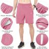 image:imageNORTHYARD Mens Athletic Running Shorts Gym Workout Shorts 7 9 5 Quick Dry Lightweight Sports Basketball Exercise TennisPowderpink