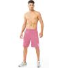 image:imageNORTHYARD Mens Athletic Running Shorts Gym Workout Shorts 7 9 5 Quick Dry Lightweight Sports Basketball Exercise TennisPowderpink