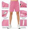 image:imageNORTHYARD Mens Athletic Running Shorts Gym Workout Shorts 7 9 5 Quick Dry Lightweight Sports Basketball Exercise TennisPowderpink