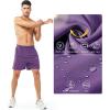 image:imageNORTHYARD Mens Athletic Running Shorts Gym Workout Shorts 7 9 5 Quick Dry Lightweight Sports Basketball Exercise TennisPurple