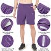 image:imageNORTHYARD Mens Athletic Running Shorts Gym Workout Shorts 7 9 5 Quick Dry Lightweight Sports Basketball Exercise TennisPurple