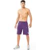 image:imageNORTHYARD Mens Athletic Running Shorts Gym Workout Shorts 7 9 5 Quick Dry Lightweight Sports Basketball Exercise TennisPurple