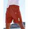image:imageNORTHYARD Mens Athletic Running Shorts Gym Workout Shorts 7 9 5 Quick Dry Lightweight Sports Basketball Exercise TennisRedclay
