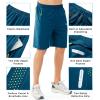 image:imageNORTHYARD Mens Athletic Running Shorts Gym Workout Shorts 7 9 5 Quick Dry Lightweight Sports Basketball Exercise TennisSeablue