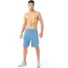 image:imageNORTHYARD Mens Athletic Running Shorts Gym Workout Shorts 7 9 5 Quick Dry Lightweight Sports Basketball Exercise TennisSkyblue