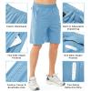 image:imageNORTHYARD Mens Athletic Running Shorts Gym Workout Shorts 7 9 5 Quick Dry Lightweight Sports Basketball Exercise TennisSkyblue