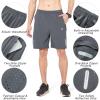 image:imageNORTHYARD Mens Athletic Running Shorts Gym Workout Shorts 7 9 5 Quick Dry Lightweight Sports Basketball Exercise TennisSmokegrey