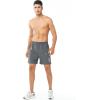 image:imageNORTHYARD Mens Athletic Running Shorts Gym Workout Shorts 7 9 5 Quick Dry Lightweight Sports Basketball Exercise TennisSmokegrey