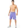 image:imageNORTHYARD Mens Athletic Running Shorts Gym Workout Shorts 7 9 5 Quick Dry Lightweight Sports Basketball Exercise TennisViolet