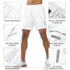 image:imageNORTHYARD Mens Athletic Running Shorts Gym Workout Shorts 7 9 5 Quick Dry Lightweight Sports Basketball Exercise TennisWhite