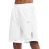 image:imageNORTHYARD Mens Athletic Running Shorts Gym Workout Shorts 7 9 5 Quick Dry Lightweight Sports Basketball Exercise TennisWhite