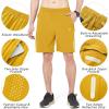 image:imageNORTHYARD Mens Athletic Running Shorts Gym Workout Shorts 7 9 5 Quick Dry Lightweight Sports Basketball Exercise TennisYellow