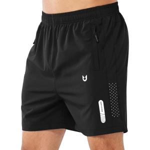 image:imageNORTHYARD Mens Athletic Running Shorts Gym Workout Shorts 7 9 5 Quick Dry Lightweight Sports Basketball Exercise TennisBlack