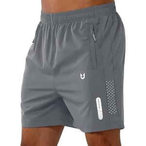 image:imageNORTHYARD Mens Athletic Running Shorts Gym Workout Shorts 7 9 5 Quick Dry Lightweight Sports Basketball Exercise TennisSmokegrey
