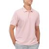 image:imageNORTHYARD Mens Polo Shirts Short Sleeve Casual Cotton Tops Classic Golf ShirtPink
